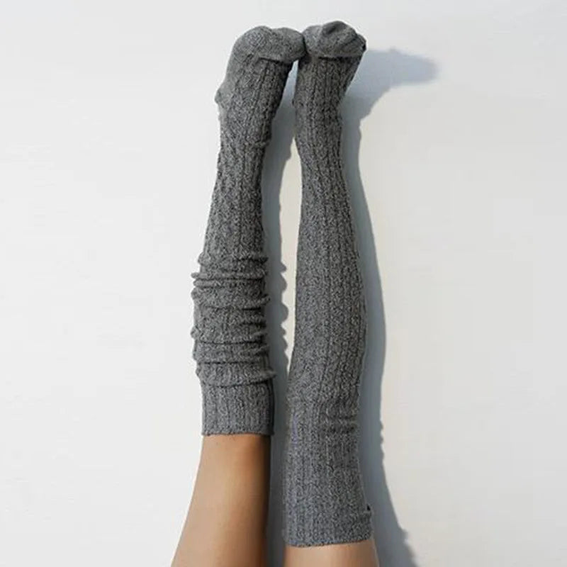 80cm Over-the-Knee High Socks – Silicone Anti-Slip Cotton High Tube Stockings, High Elasticity Loose Fit Women’s Extended Socks