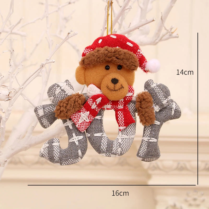 Red Star Christmas Tree Ornament – DIY Xmas Pendant New Year Party Gift Home Decor Noel Navidad