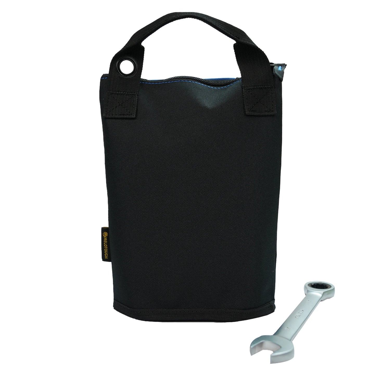 MELOTOUGH Canvas Tool Pouch | 2-Pack Zipper Bags with Mesh Window & Hanging Grommets