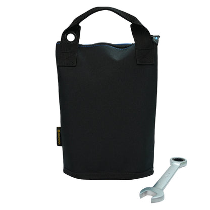 MELOTOUGH Canvas Tool Pouch | 2-Pack Zipper Bags with Mesh Window & Hanging Grommets