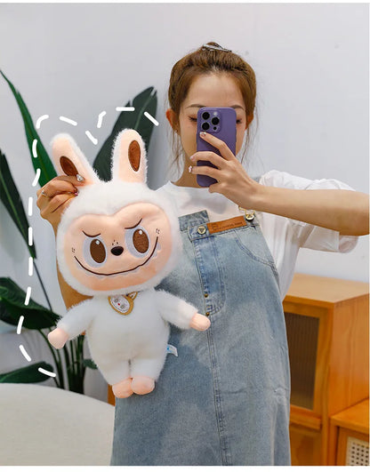 60cm Labubu Cute Rabbit Ragdoll Plush Toy – Soft Mink Fur Cartoon Pillow for Kids Christmas Gift