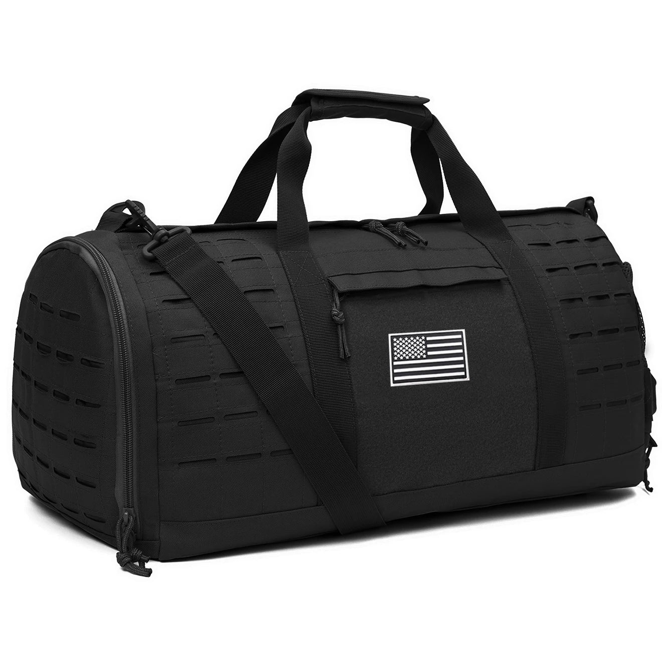 40L Tactical Sports & Gym Duffle Bag – Men’s Fitness, Travel, Basketball & Outdoor Weekender Bag with Shoe Compartment