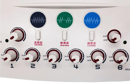 EMS Electroacupuncture Massage Device – 6 Waveform Low-Frequency Muscle Stimulator for Relaxation Therapy