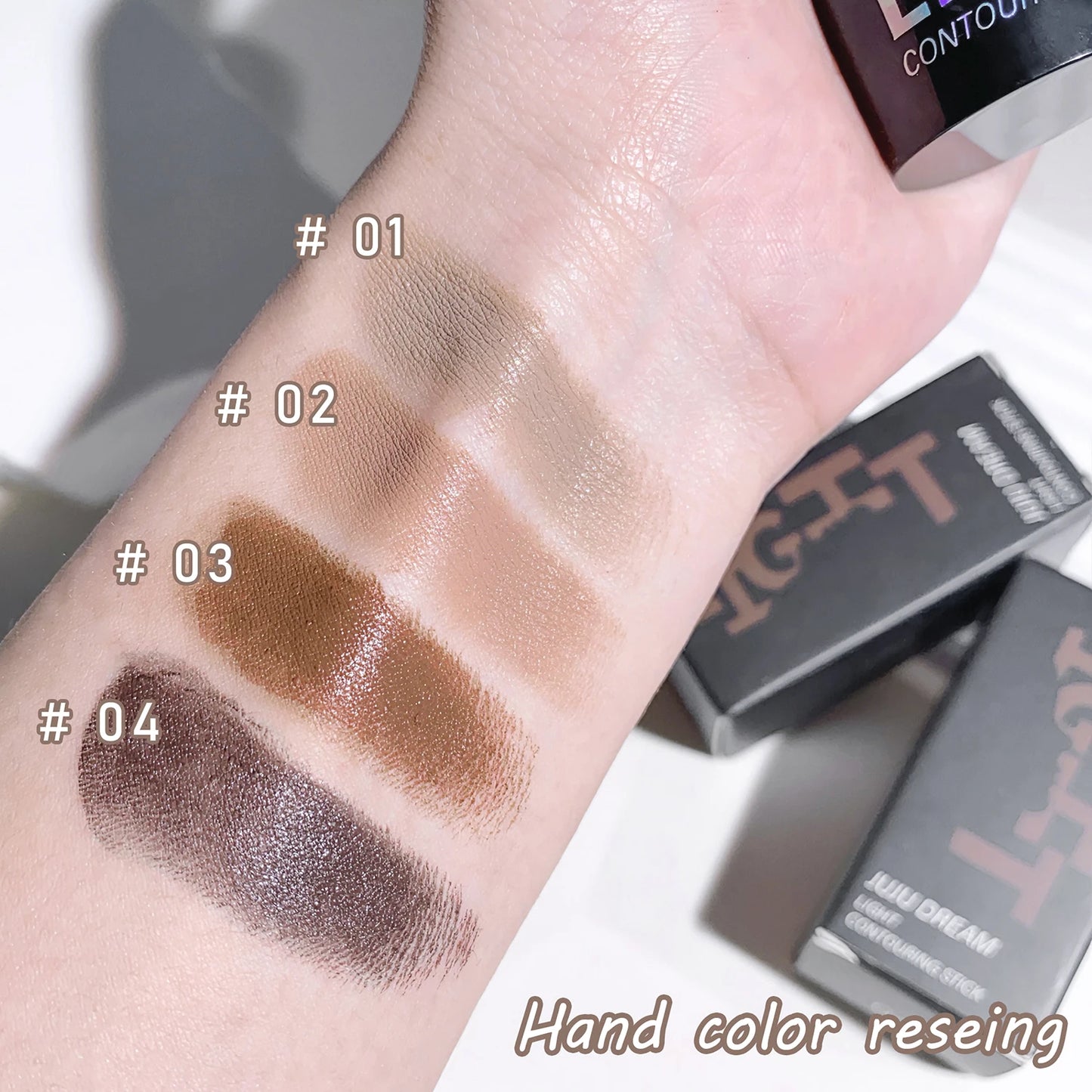 High-Light Trimming Stick Contour Shadow Cream - Natural Nude Makeup, Three-Dimensional Brightening Lying Silkworm Contour Stick