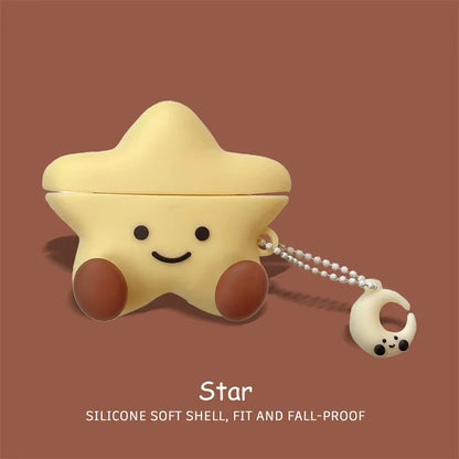 3D Silicone AirPods Case – Cute Cartoon Headphone Charging Cover for AirPods 1/2/3/4 & AirPods Pro 2 (2024)