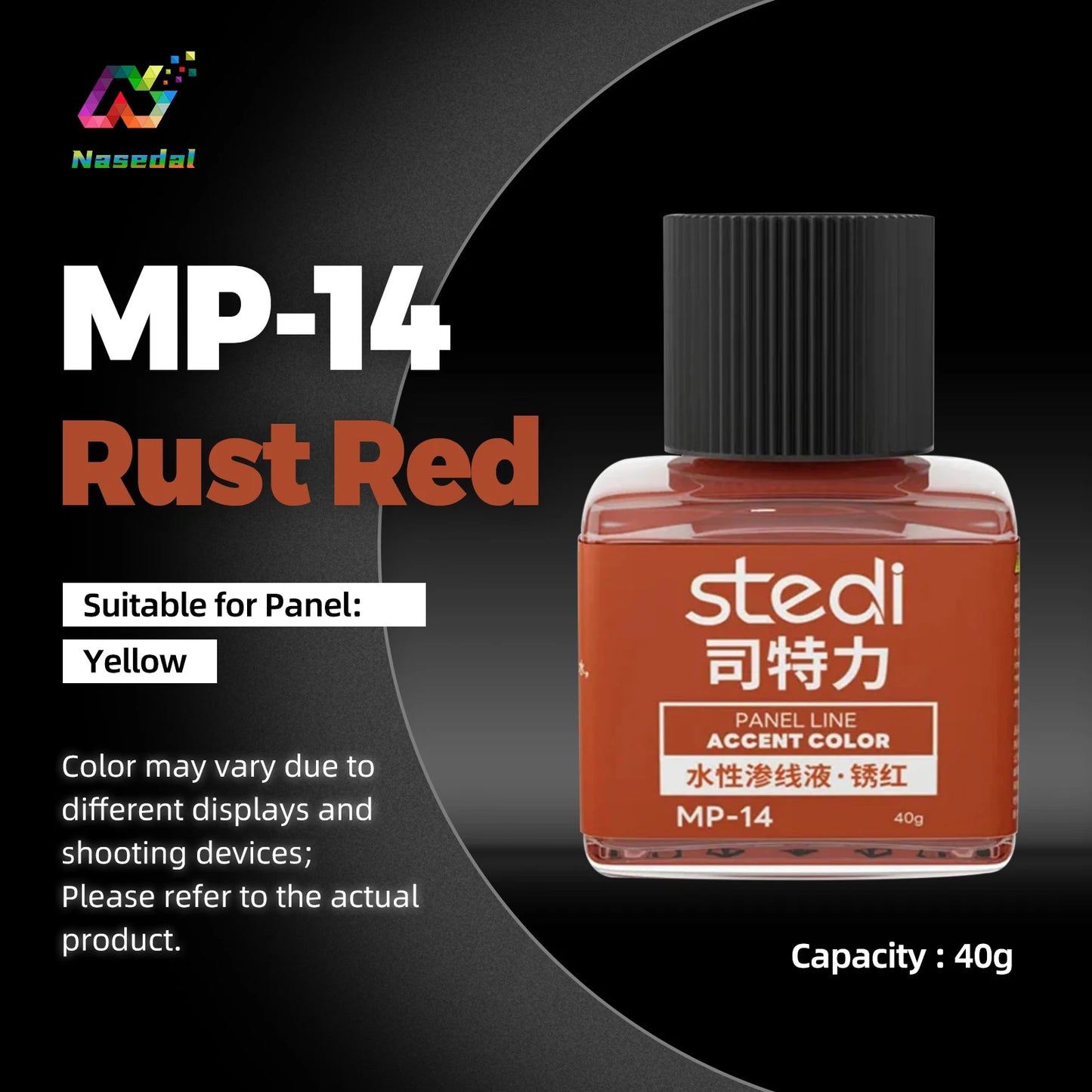 Stedi MP-10~MP-13 Weathering Acrylic Paint – 40g Gundam & Military Model Panel Line Painting Tool for DIY Hobby Crafts
