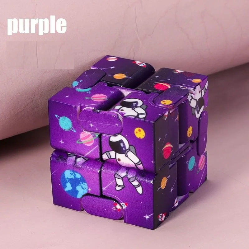 Infinity Cube Fidget Toy – Flip, Antistress, ADHD & Autism Toy for Kids, Magic Finger Puzzle