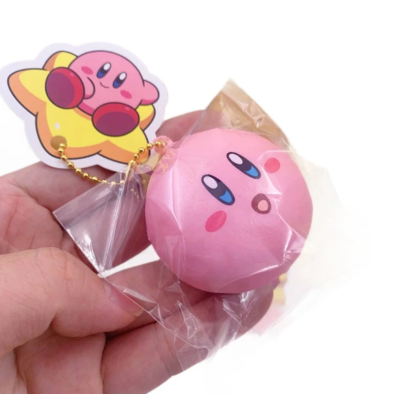 Kirby Star Squishy Toy – Soft Slow-Rising Bread Pendant & Cute Stress Relief Collectible Gift