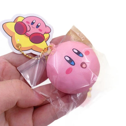 Kirby Star Squishy Toy – Soft Slow-Rising Bread Pendant & Cute Stress Relief Collectible Gift