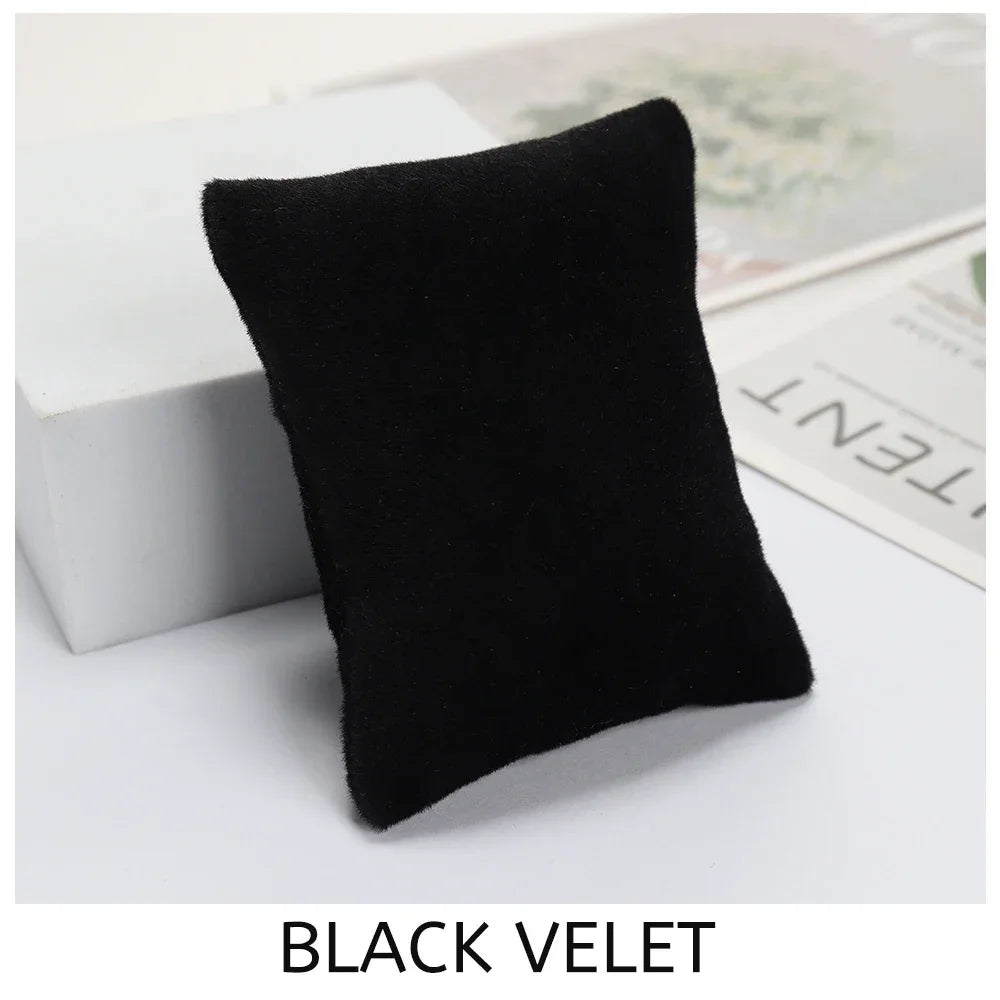 5-Color Fabric Jewelry Display Pillow – Beige Black Grey Bracelet & Watch Cushion Holder for Gifts & Wholesale DIY Accessories