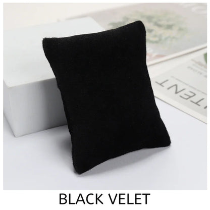 5-Color Fabric Jewelry Display Pillow – Beige Black Grey Bracelet & Watch Cushion Holder for Gifts & Wholesale DIY Accessories