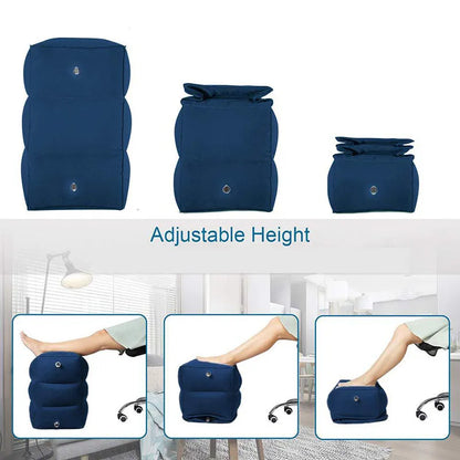 Inflatable PVC Kids Flight Footrest Pillow - Ultimate Travel Comfort for Children on Airplanes, Cars, and Buses