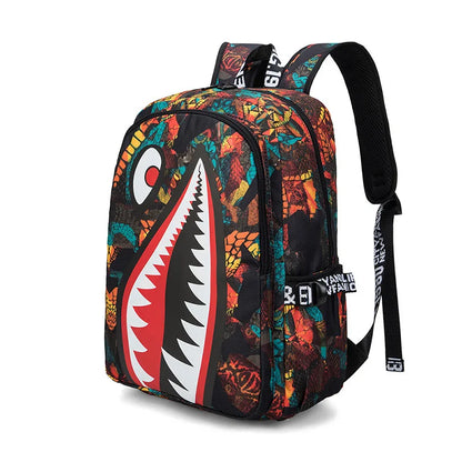 Anti-Theft Waterproof Backpack — Unisex Fabric Rucksack Travel Bag for School & Students