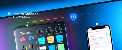 MAONO G1 NEO Audio Interface – XLR Mixer with Custom Sound Effects for Gaming, Podcast & Voice Recording