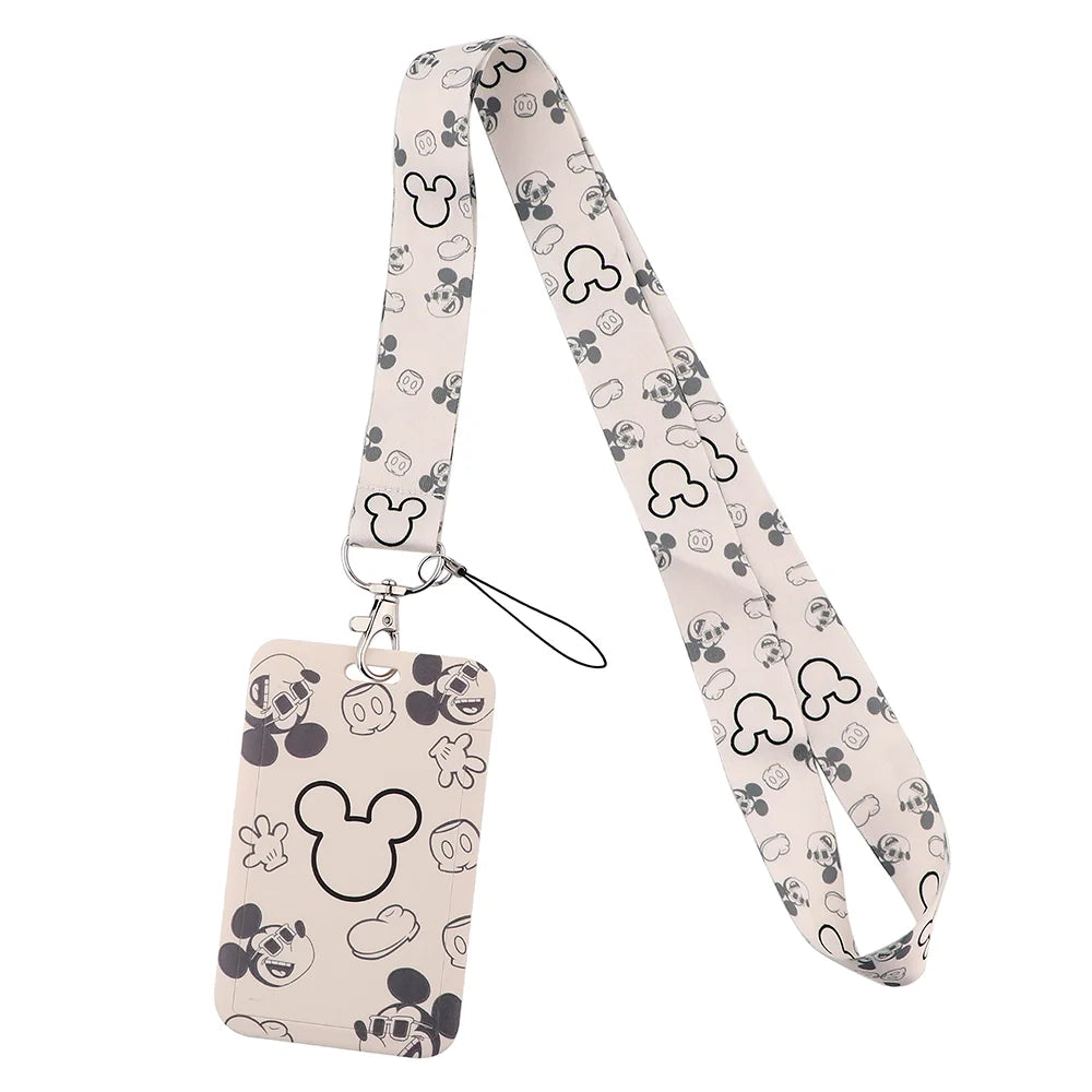 Cartoon Stitch Credential Holder Lanyard – Cute Neck Strap for Keychain, Pass & Credit Card Holder Accessories