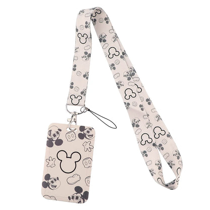 Cartoon Stitch Credential Holder Lanyard – Cute Neck Strap for Keychain, Pass & Credit Card Holder Accessories