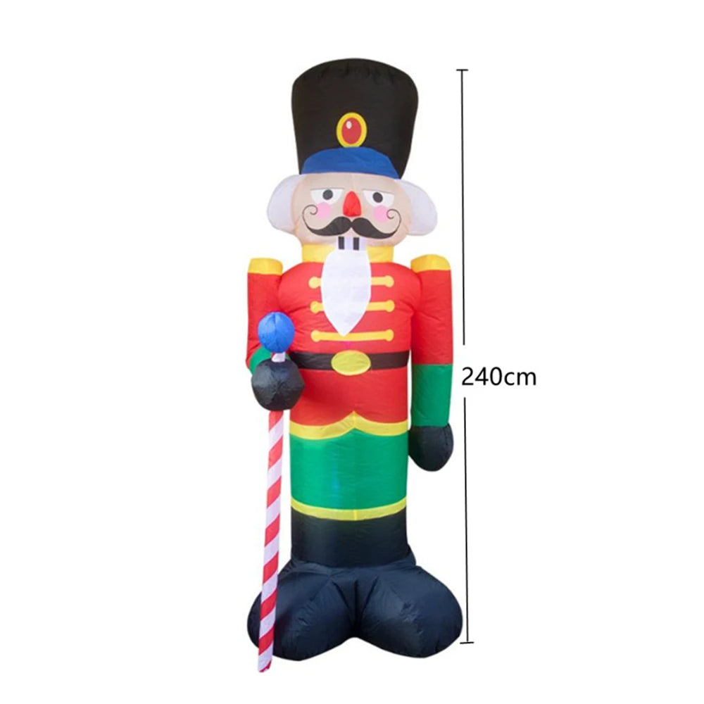 Christmas Inflatable Decoration – Glowing Snowman, Penguins & Santa Claus with Built-in LED for Indoor and Outdoor Xmas Party Yard