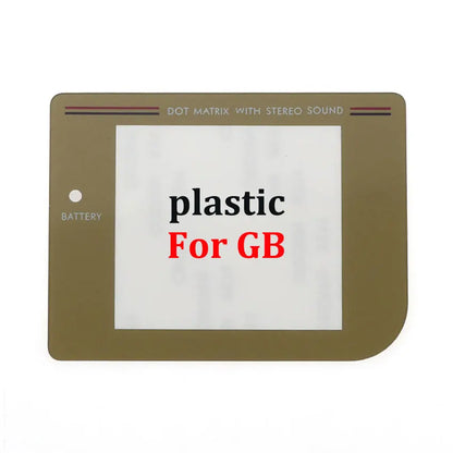 JCD Screen Lens Cover Protector for Game Boy Series | Plastic Glass with Adhesive for GB, GBA SP, GBC
