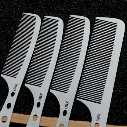 Ultra-Thin Titanium Steel Hairdressing Comb – Professional Men’s Point-Tail Hair Styling Brush