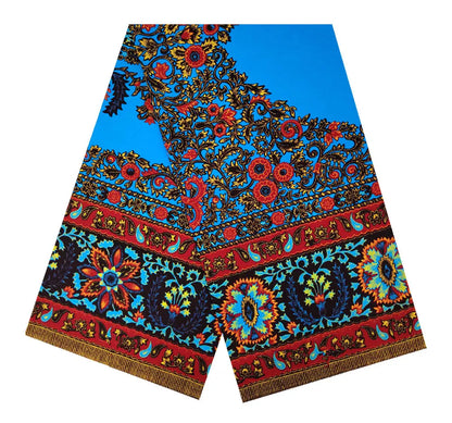 100% Cotton African Ankara Wax Fabric - Soft Real Wax Print for Dresses