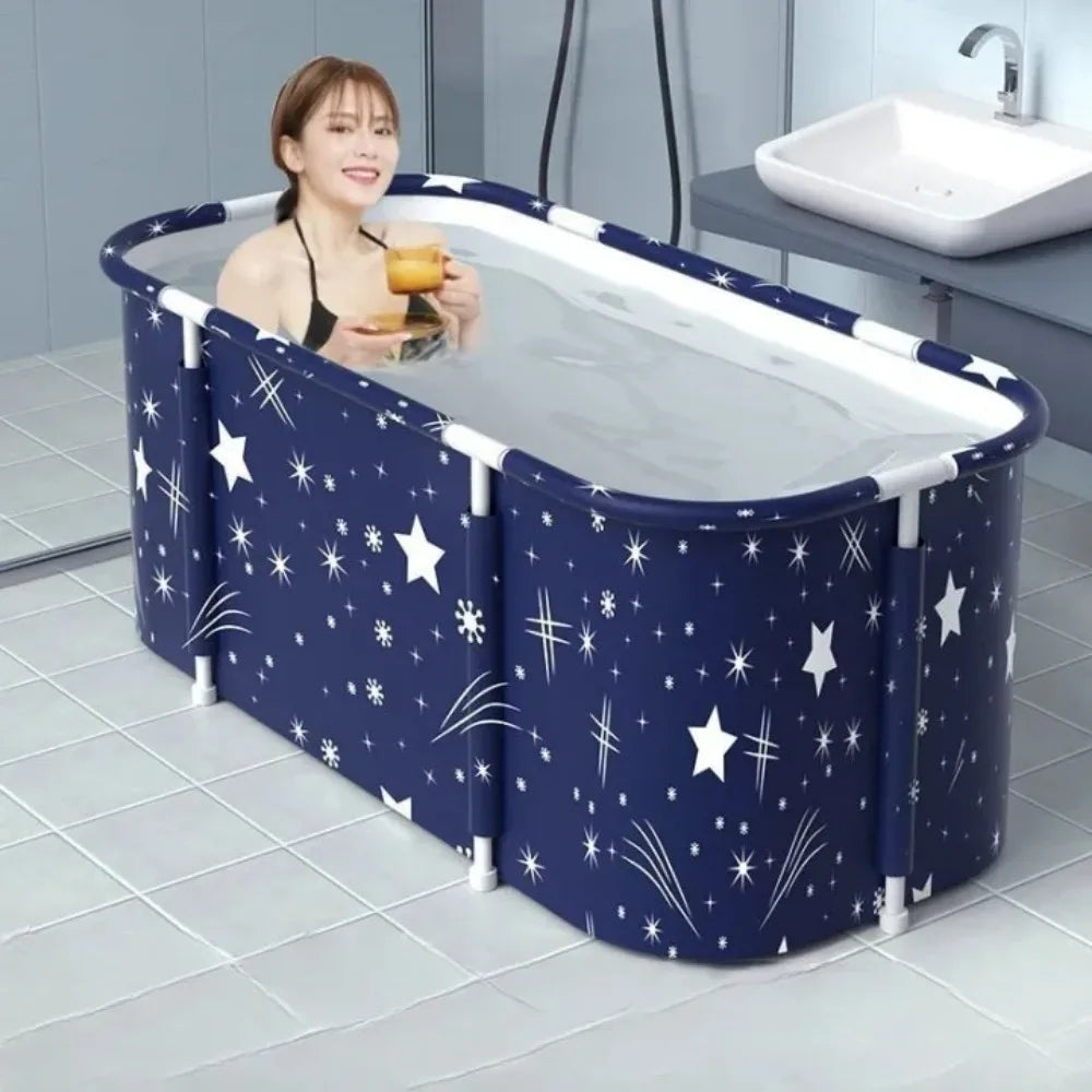 Foldable Portable Bath Tub – Ice & Hot Tub for Baby, Pet Bath, Foot Spa, Outdoor Camping & Vehicle-Mounted Use