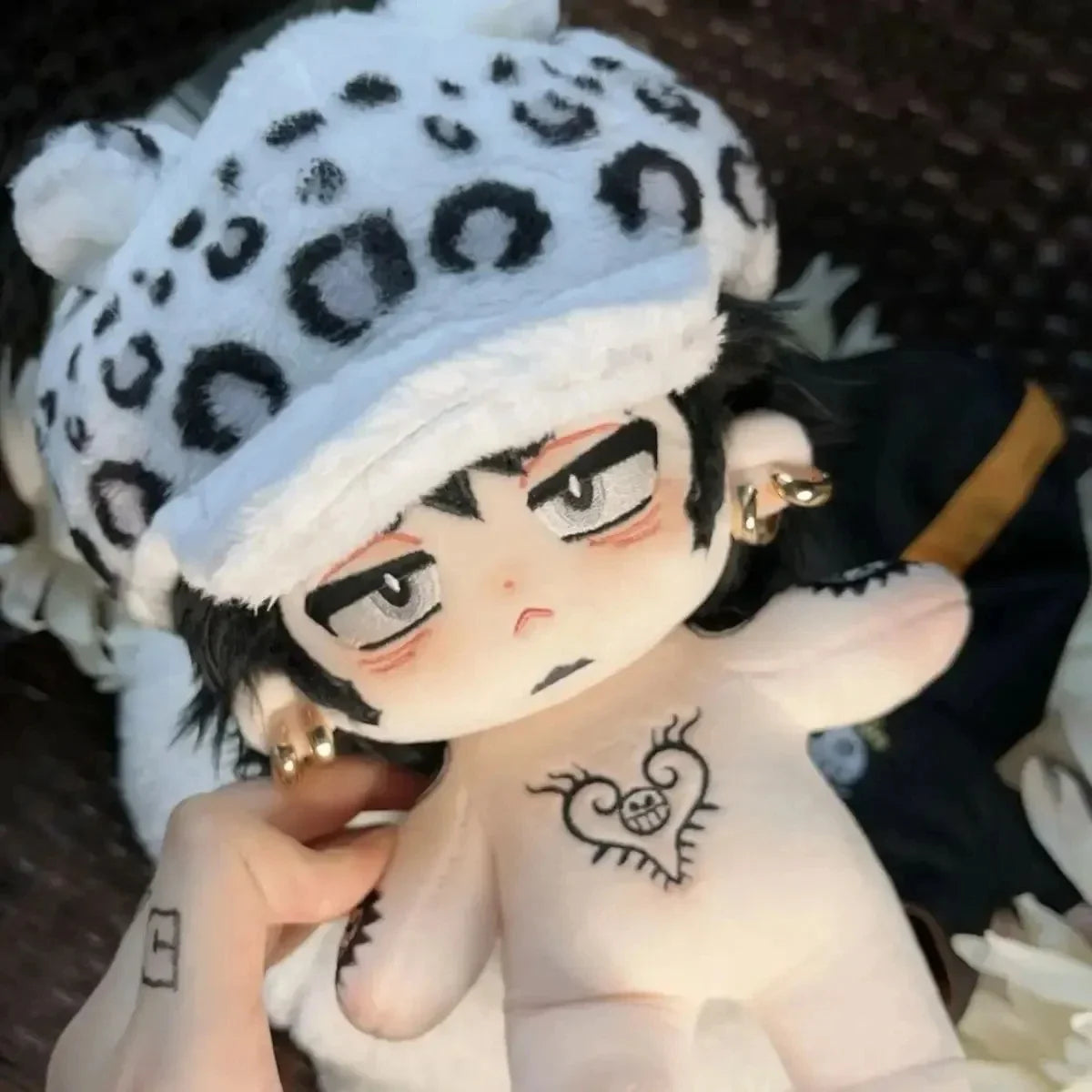 20cm Trafalgar D. Water Law Anime Plush Doll — Cosplay Stuffed Cartoon Plushie Pillow Toy Figure Gift