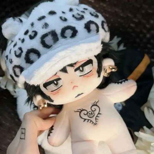 20cm Trafalgar D. Water Law Anime Plush Doll — Cosplay Stuffed Cartoon Plushie Pillow Toy Figure Gift