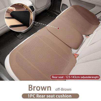 Universal Leather Car Seat Cushion - Breathable Perforated Four-Season Seat Cover