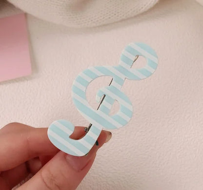 Kawaii Y2K Hair Clips Set – Musical Note, Resin Wings & Star Hair Accessories for Girls