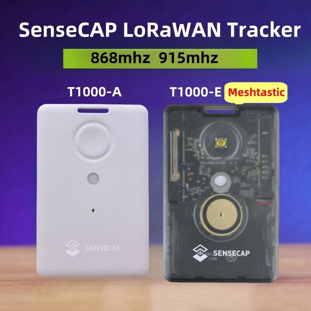 Sensecap T1000 E Meshtastic Tracker — LR1110 GPS with nRF52840, AG3335, IP65 Waterproof, Indoor & Outdoor Motion Sensor