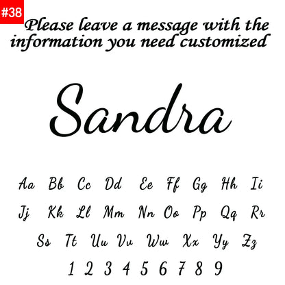Customized Name Letter Necklace – Personalized Stainless Steel Pendant, Simple Clavicle Chain for Women, Valentine's Day Gift