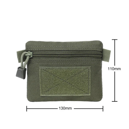 Outdoor Waterproof EDC Molle Wallet — Portable Travel Zipper Waist Pouch for Camping, Hiking & Hunting