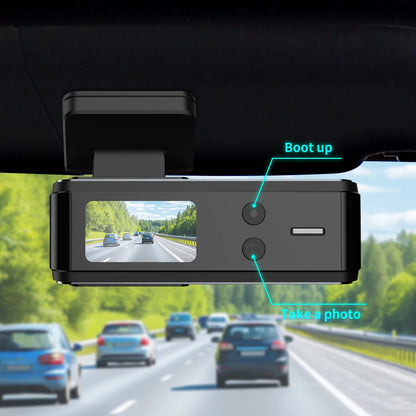 Aprilboy 4K WiFi Dash Cam 2160P – Dual Lens Front & Rear Car DVR, Night Vision, G-Sensor, 24H Parking Monitor