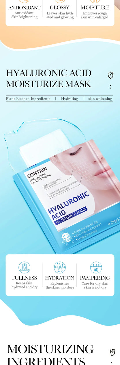 15PCS BIOAQUA Retinol Collagen Face Masks – Firming, Hydrating, Brightening & Moisturizing Skincare