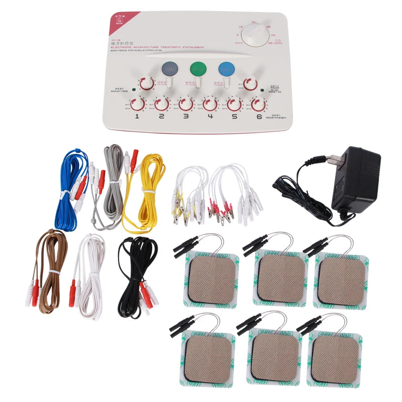 EMS Electroacupuncture Massage Device – 6 Waveform Low-Frequency Muscle Stimulator for Relaxation Therapy