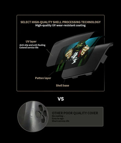 PS5 Controller Case — Limited Edition Gold Wukong Touchpad Front & Backplate Replacement Cover for BDM-010 Gamepad
