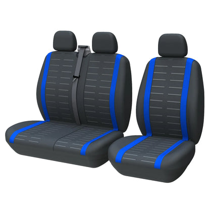 Universal 3D Stripe Car Seat Covers - 2+1 Front Seat Covers for Vans & Trucks