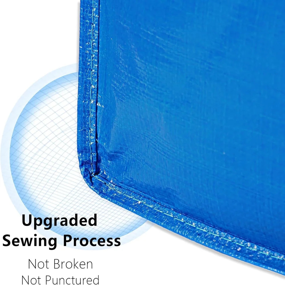 Large Moving Storage Bags - Heavy-Duty Zippered Totes with Carry Handles for Space-Saving Storage