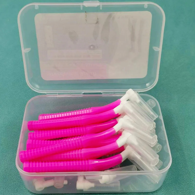 20-Piece Push-Pull Interdental Brushes – Orthodontic Toothpicks for Deep Cleaning and Daily Oral Hygiene
