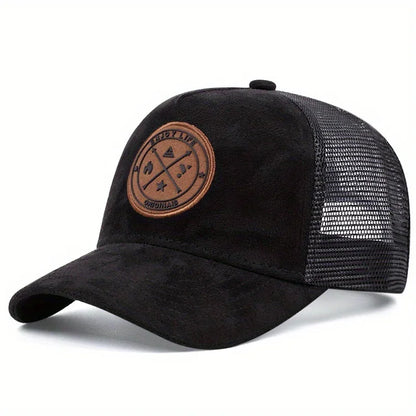 Summer Mesh Baseball Cap – ENJOY LIFE Letter Patch Snapback Hat for Men & Women, Breathable Unisex Hip Hop Trucker Cap