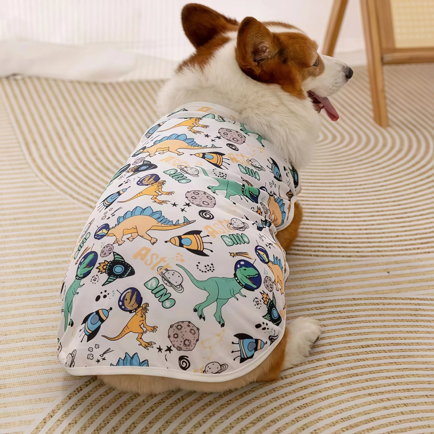 Cooling Summer Pet Vest - Soft Cartoon Dog Cat Shirt for Small Medium Large Dogs Puppy French Bulldog Clothing