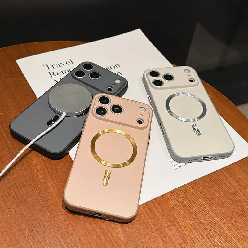 Luxury Skin Feel Magnetic Phone Case - Camera Protection Soft Cover for Xiaomi 12T, 13T, 14T, 15T & 17T Pro Series