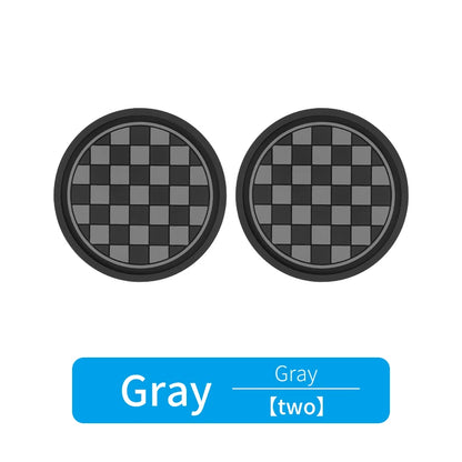 2pcs Car Cup Holder Anti-Slip Coasters — Premium PVC Universal Fit, Interior Accessories for Most Vehicles