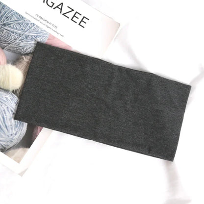 Wide Elastic Sports Headband – Solid Color Soft Hair Band for Running, Yoga, Makeup & Face Washing for Women and Men