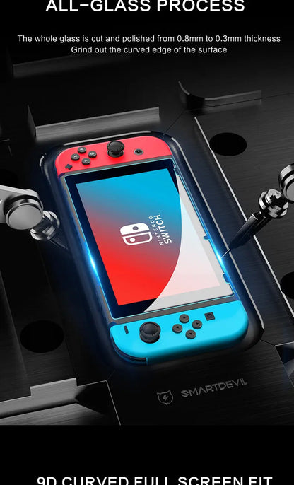 SmartDevil HD Tempered Glass Screen Protector – Full Cover for Nintendo Switch, Switch Lite & OLED