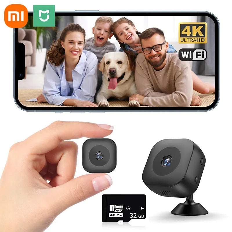 Xiaomi Mini 4K HD WiFi Camera – Wireless Security Monitor for Smart Home, Remote Video Surveillance Camcorder