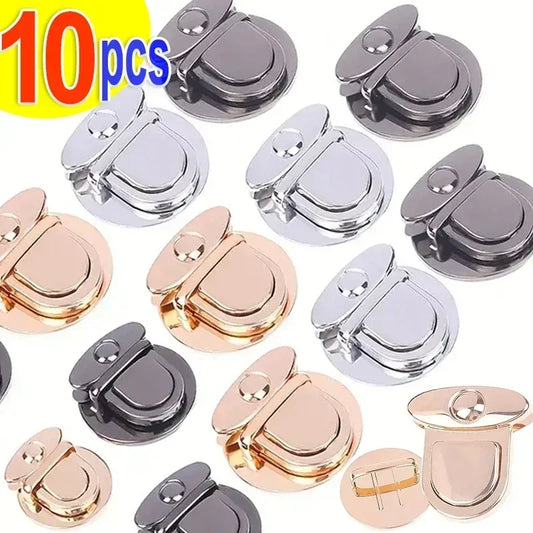 Metal Locks Bag Clasp Catch Buckles | Handbags Purse Tote Closures | Snap Clasps for DIY Craft Hardware | Bag Accessories (5/10pcs)