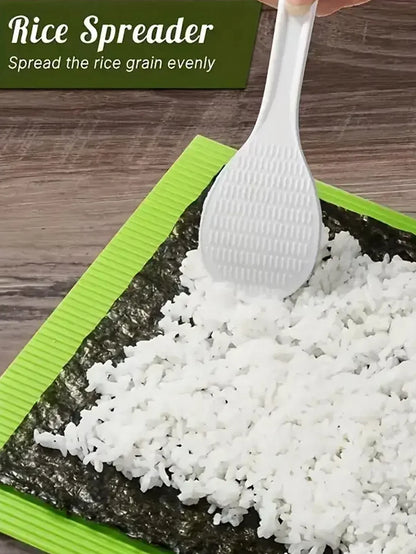 Sushi Making Roll Mat Tool – DIY Seaweed Rice & Vegetable Roller for Home & Restaurant Use
