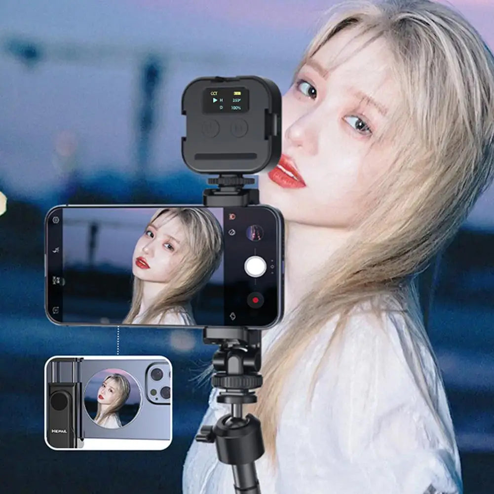 Compact Adhesive Mirror: Smartphone Selfie Vlog Mirror - High Definition Reflective Selfie Phone Accessory for iPhone Photo & Video