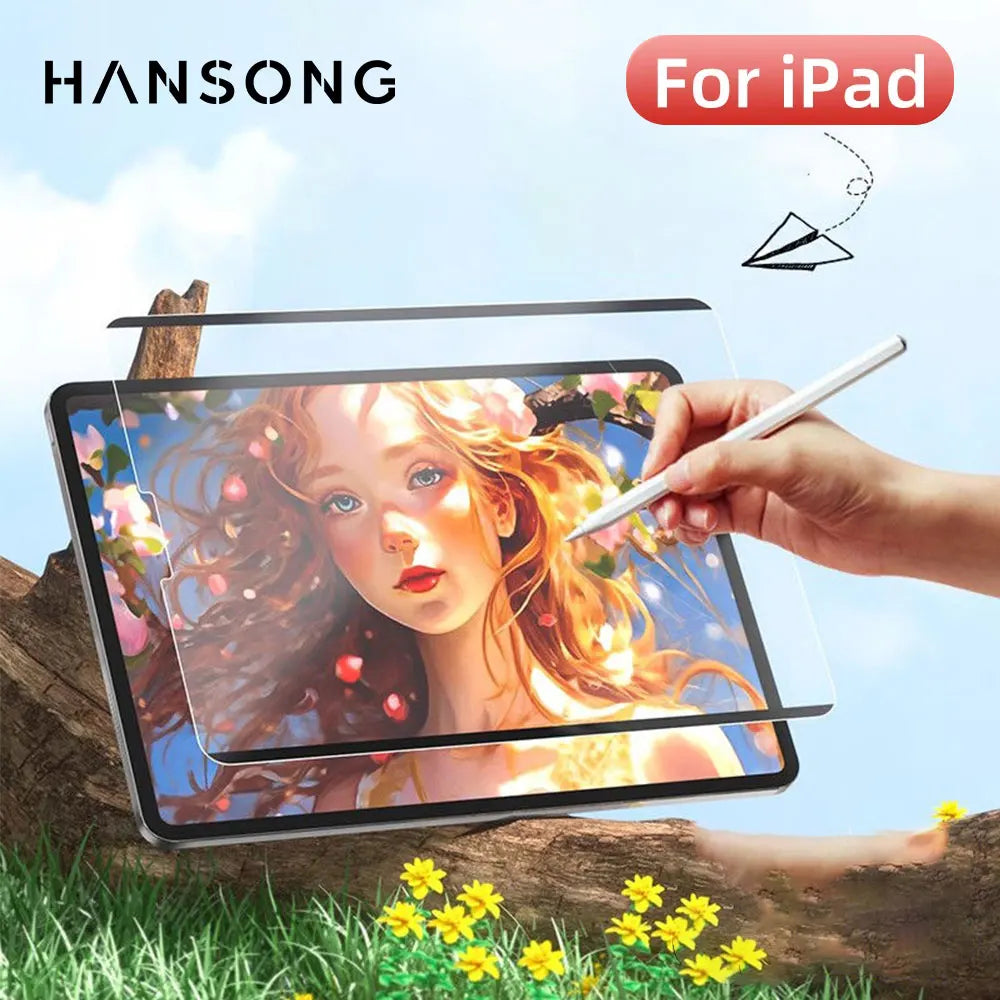 Paperfeel Magnetic Screen Protector for iPad Air & Pro 11/13 (2024 M2/M4) – Compatible with iPad 10th, 9.7, 10.2, 10.5, Mini 4/5/6, 5th–9th Gen